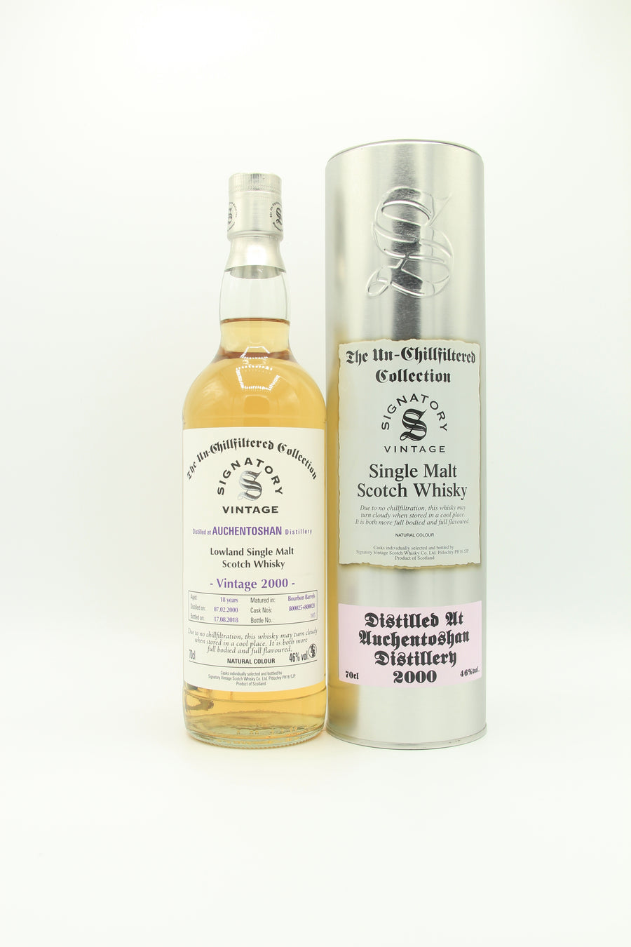 Auchentoshan 2000 18yo, Signatory, Bourbon Barrel