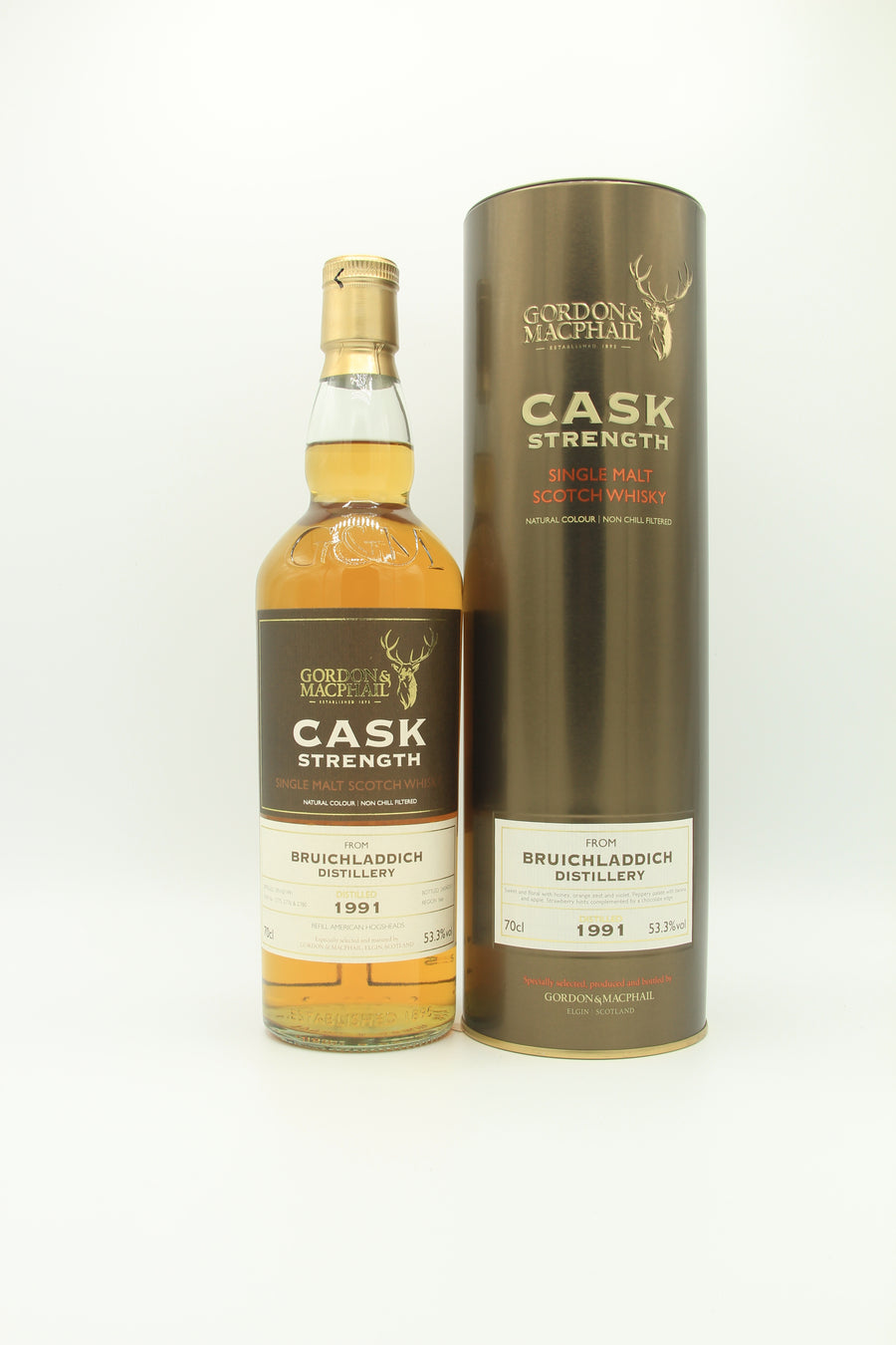 Bruichladdich 1991 24yo, Gordon & Macphail, Hogshead 53,3%
